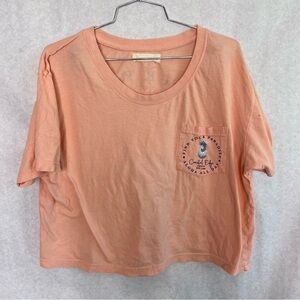 5/$25 Occam Drive crop top tee large
